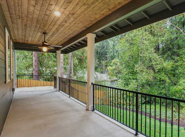 Wrap around porch built by Rosetown Builders